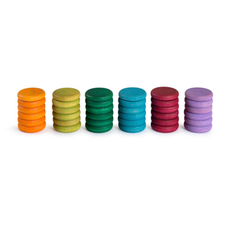 Grapat 36 Coins in 6 Complementary Colors