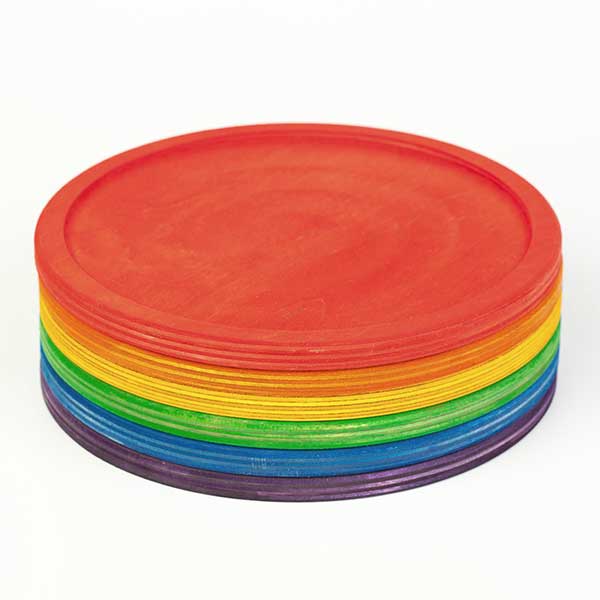 Six Rainbow Stacking Plates (Grapat)