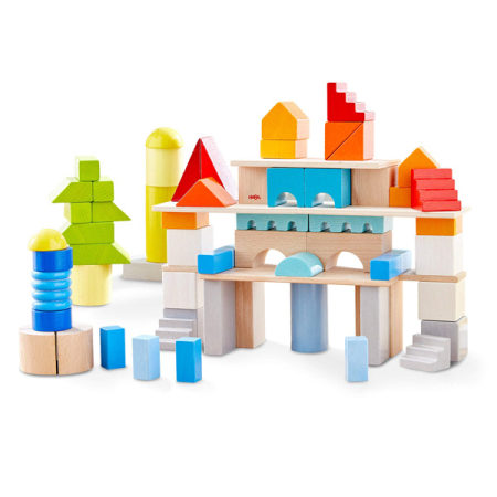 Colored Building Blocks Large Set 85 Pc (HABA)