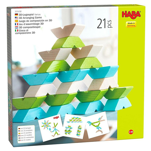 Varius 3-D Arranging Blocks (HABA)