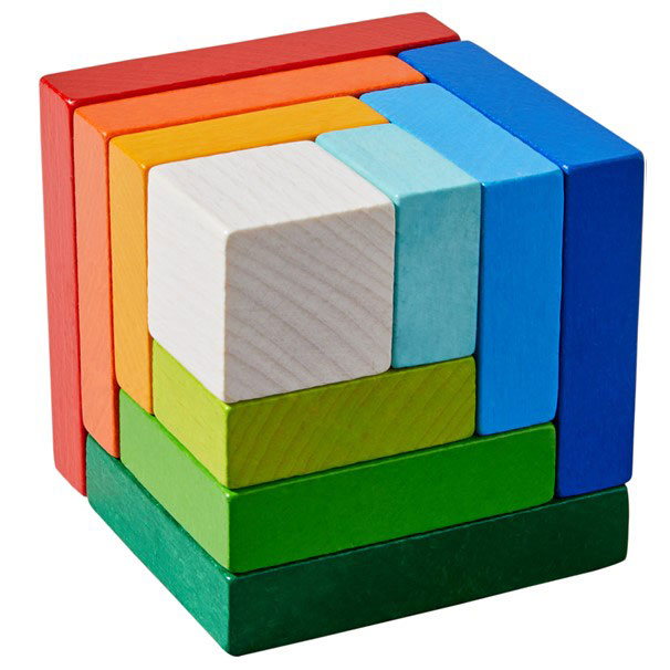 3D Arranging Blocks Rainbow Cube (HABA)
