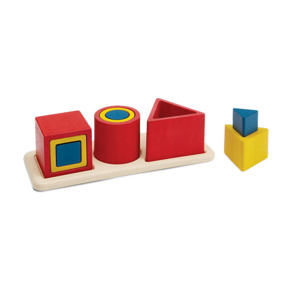 Matching & Nesting Shapes Puzzle Unit Link (Plan Toys)