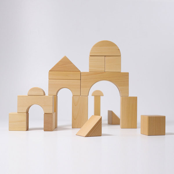 natural wood building blocks