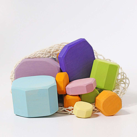 Building Blocks Pastel Tree Slices (Grimm's)