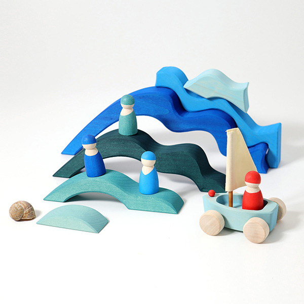 Grimm's Wooden Toys | Four Elements Building Set