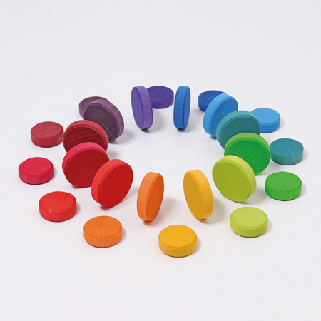 Wooden Rainbow Coins (Grimm's)