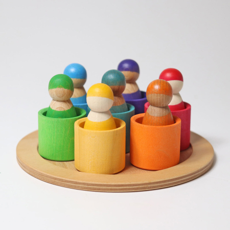 7 Rainbow Friends in Bowls (Grimm's)
