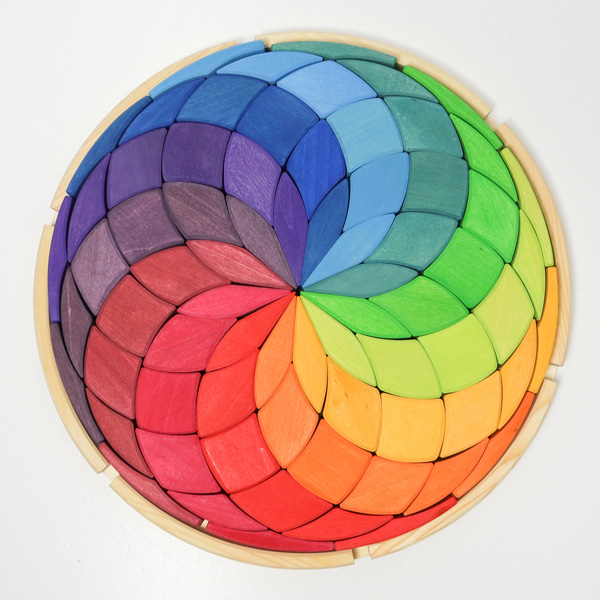 Large Color Circle Spiral Creative Puzzle (Grimm's)