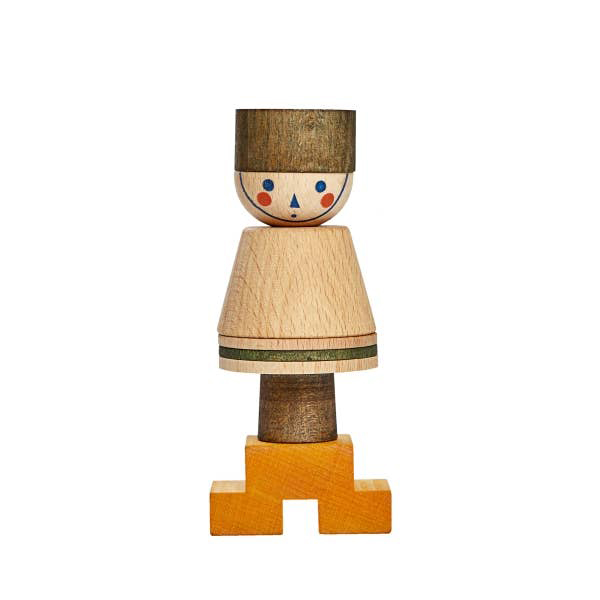 Stacking Toy Stick Figure No. 03 (Wooden Story)