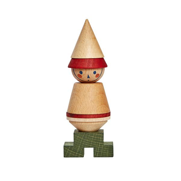 Stacking Toy Stick Figure No. 04 (Wooden Story)