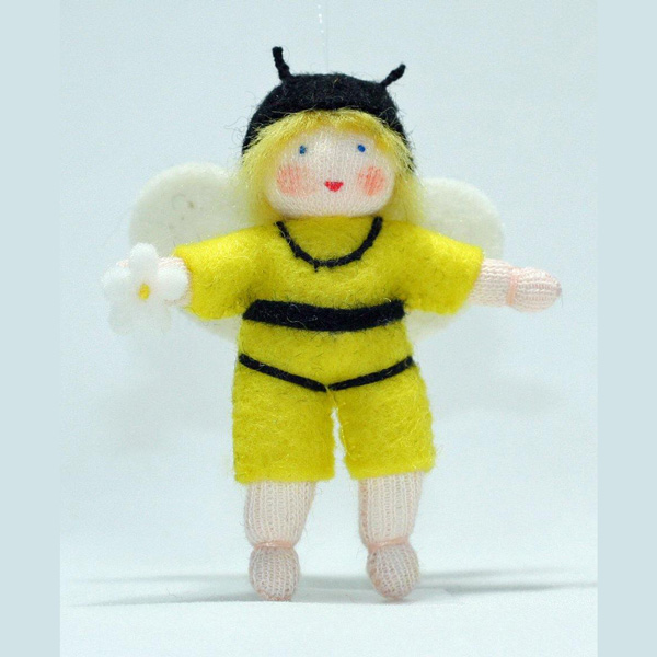 Bee Baby Felt Doll with Onesie Light