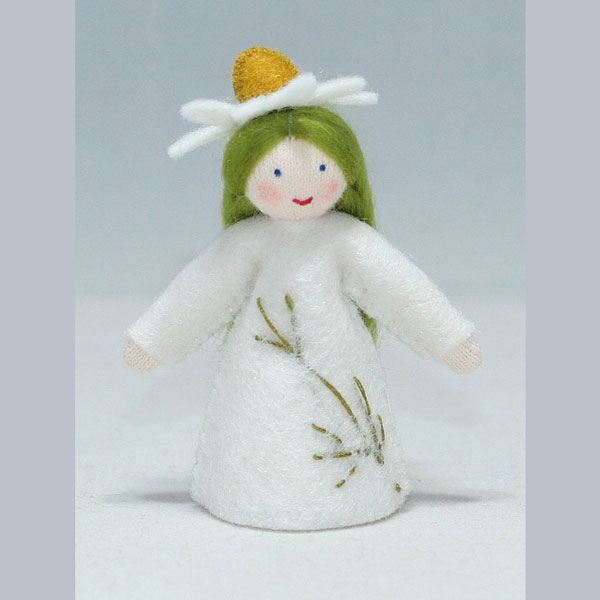 Chamomile Fairy Felt Doll fair skin