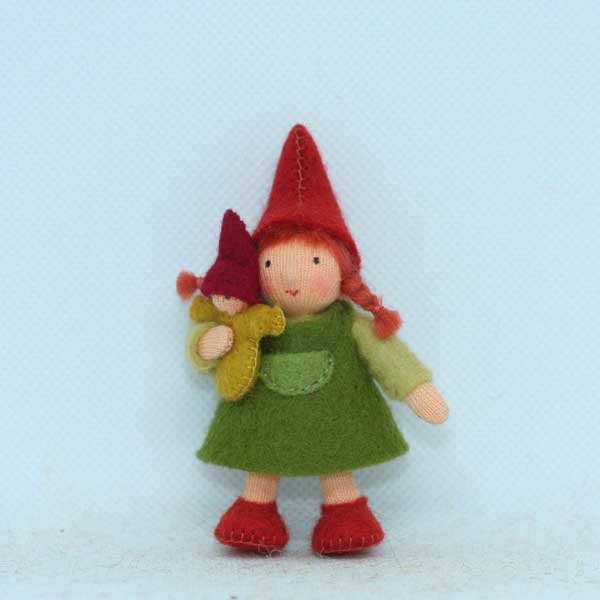 Forest Gnome Big Sister Felt Doll Fair