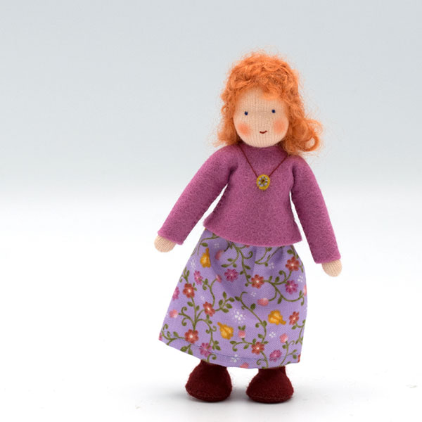 Mother Fair with Ginger Hair Dollhouse Doll