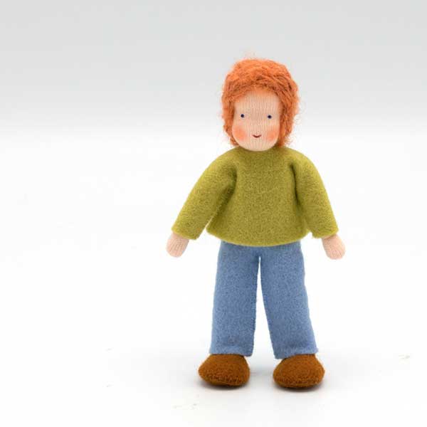 Light Boy with Ginger Hair Dollhouse Doll