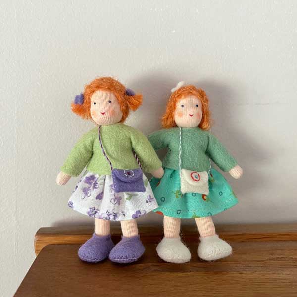 Light Girl with Ginger Hair Dollhouse Doll