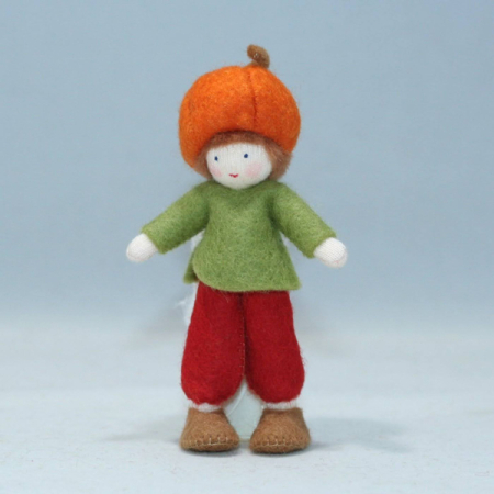 Pumpkin Child Felt Doll