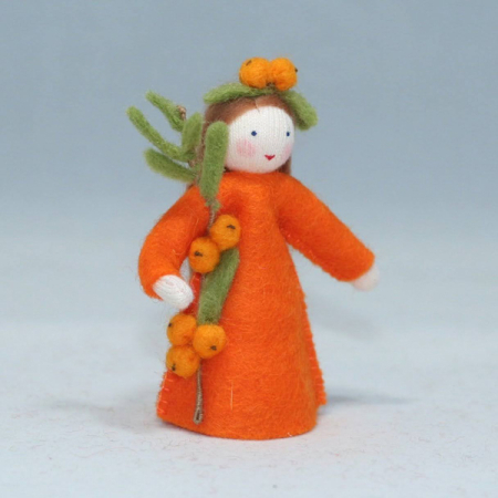 Seaberry Flower Fairy Felt Doll Fair