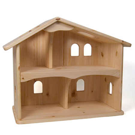 small wood dollhouse
