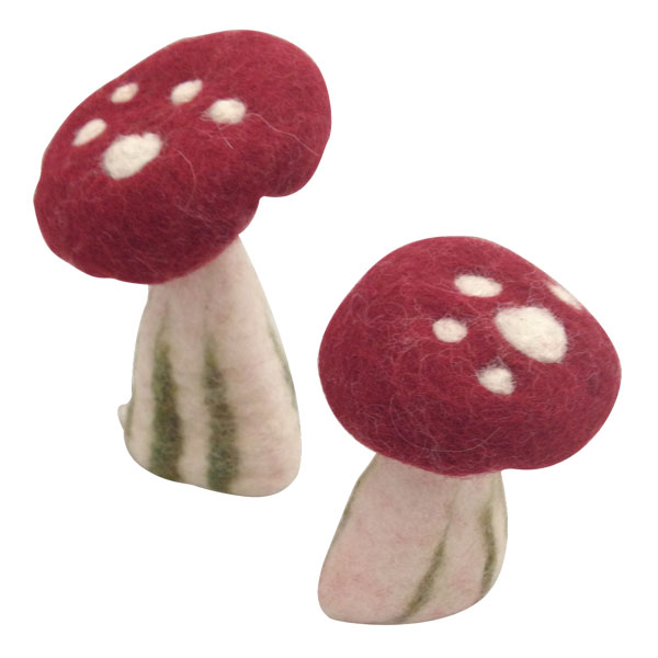 Felt Mushrooms (2) (Papoose)