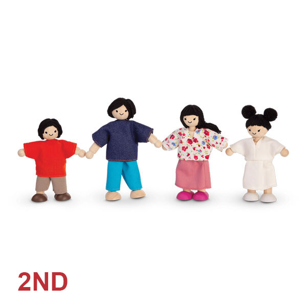 Asian Family Dollhouse Dolls (Plan Toys) SECOND