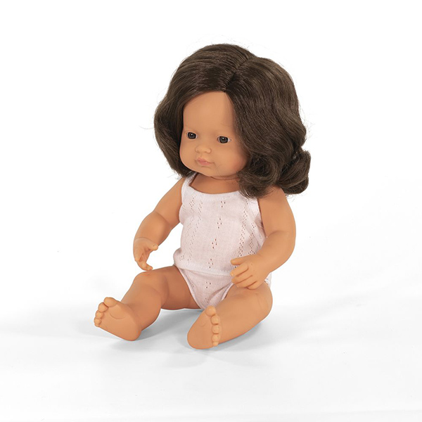 Baby Doll Brown Hair Girl 15 in