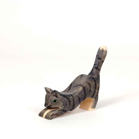Cat Gray Jumping (Ostheimer)