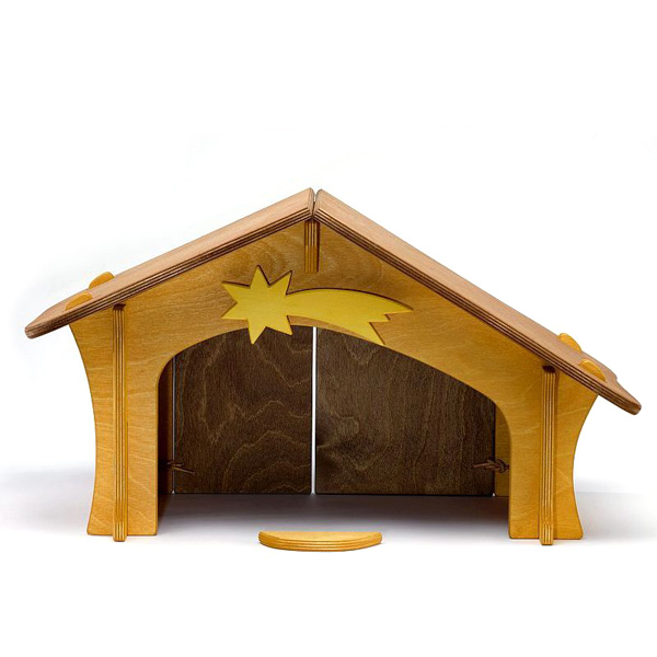 Nativity Stable with Star (Ostheimer)