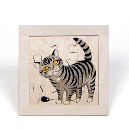 Cat Jigsaw Puzzle of Wood (Atelier Fischer)