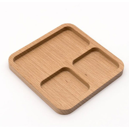 Cup with 3 compartments (1|2) for game pieces