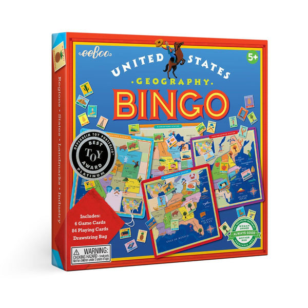 United States Geography Bingo Game (eeBoo)
