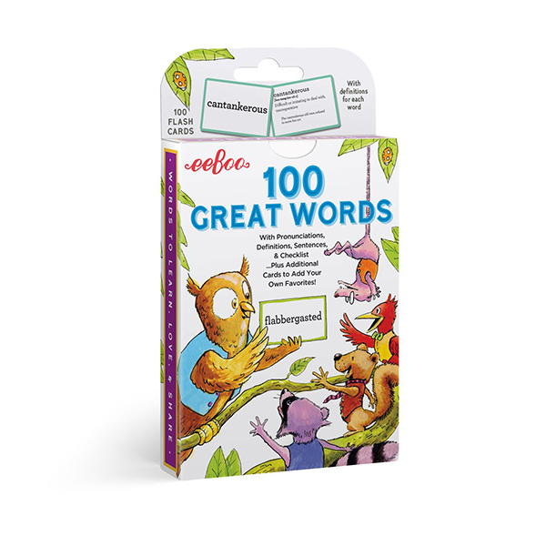 100 Great Words Flash Cards (eeBoo)
