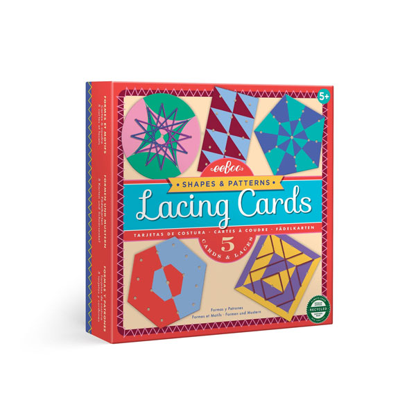 Shapes and Patterns Lacing Cards (eeBoo)