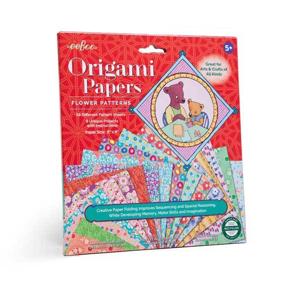 Flower Patterns Origami Papers (eeBoo)