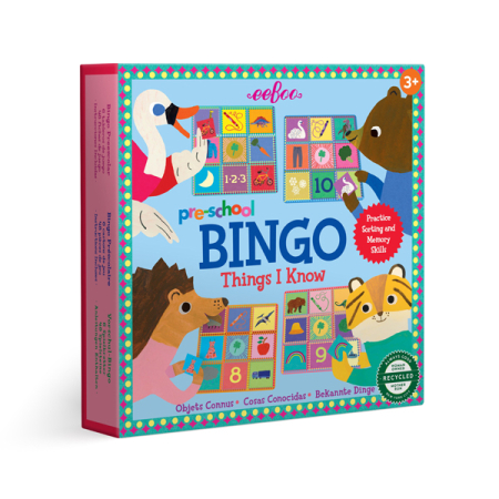 Preschool Things I Know Bingo Game