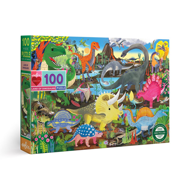 Land of Dinosaurs 100 Pc Puzzle