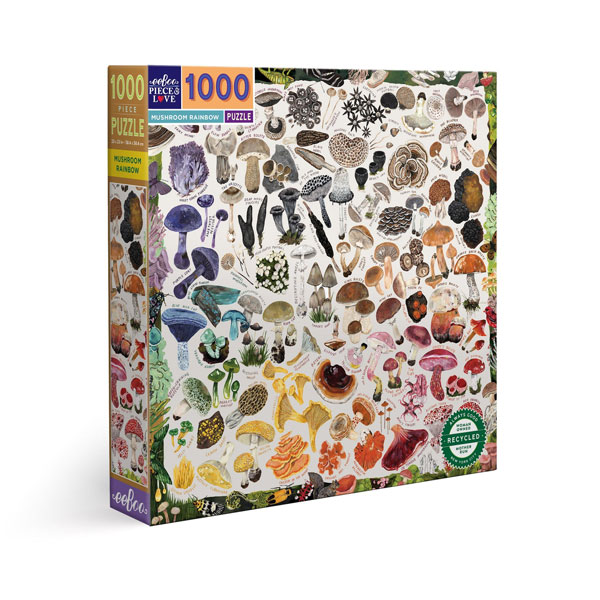 Mushroom Rainbow 1000pc Puzzle (eeBoo)