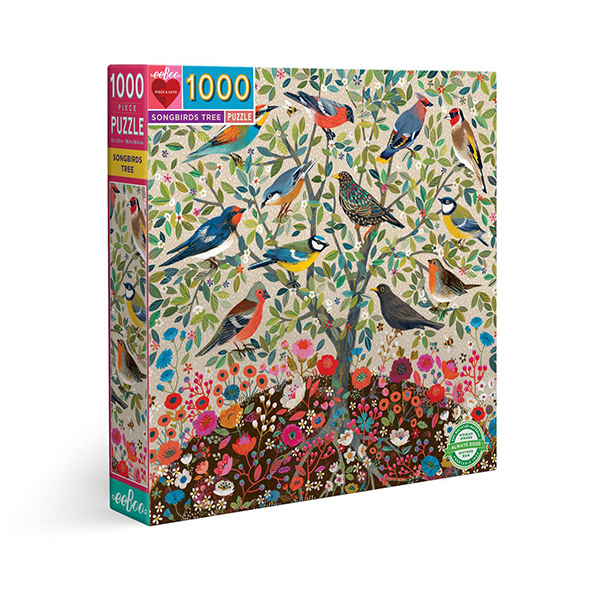 Songbirds Tree 1000 Pc Jigsaw Puzzle (eeBoo)