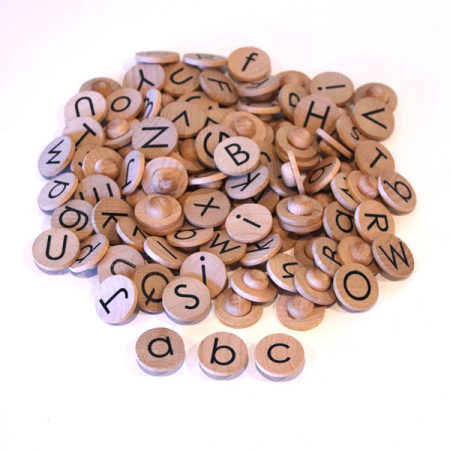Alphabet Coins for Hundred Frame