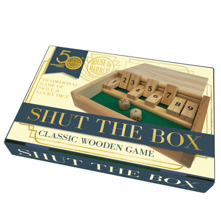 Wooden Shut-the-Box game