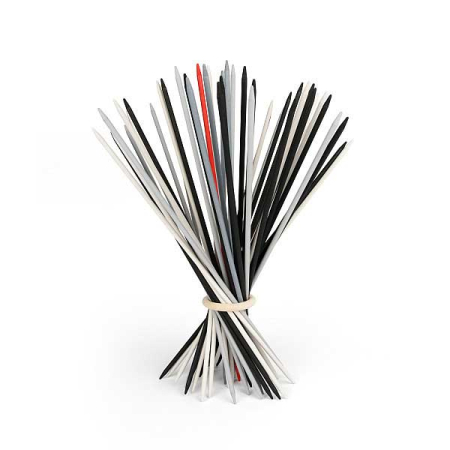 Shanghai Pick-Up Sticks Monochrome