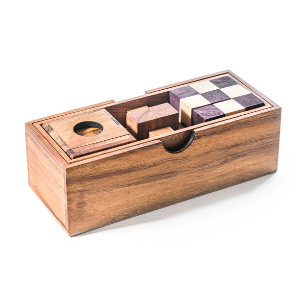 Three Piece Wood Puzzle Gift Set