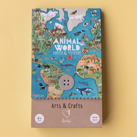 Animal World Poster & Stickers (Londji)