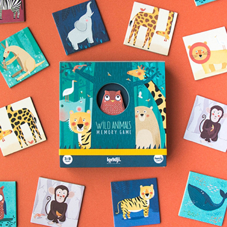 Wild Animals Memory Game (Londji)