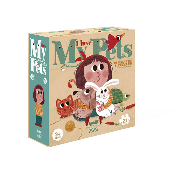 I Love My Pets Reversible Puzzle (Londji)