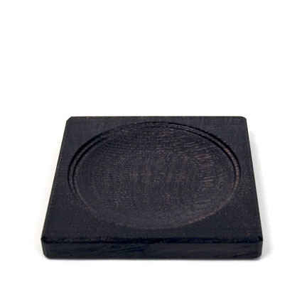 Small Plate for Spinning Tops Ebonized (Mader)