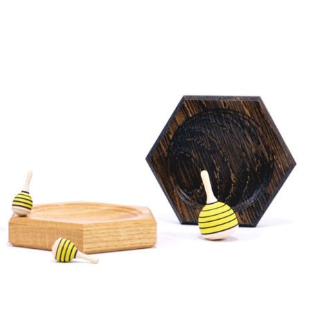 Mader - Bee Hive 2 Boards and 3 Spinning Tops