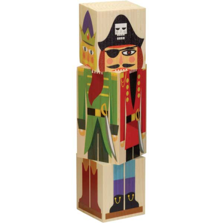 Decorative Blocks Spinning Nutcracker (Maple Landmark)