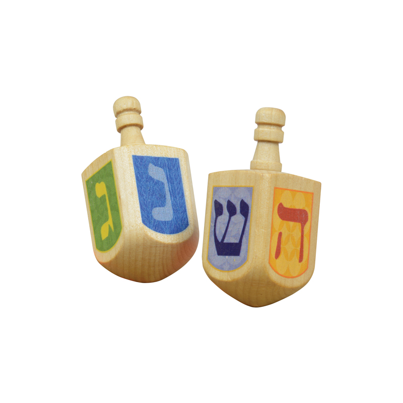 Dreidel Spinning Tops 2 pack with instructions