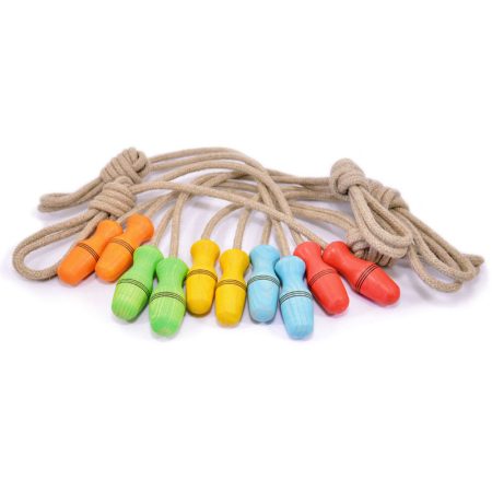Mader - Skipping rope Linen 2m Fixed Handle 5 colors